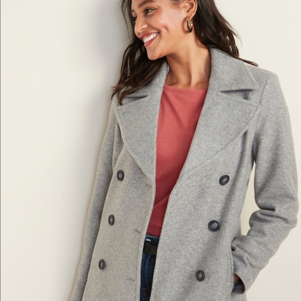 Old Navy Light Gray Peacoat